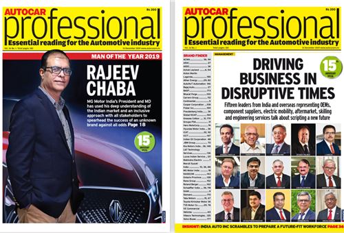 Autocar Professional's Man of the Year 2019 is MG Motor India's Rajeev Chaba