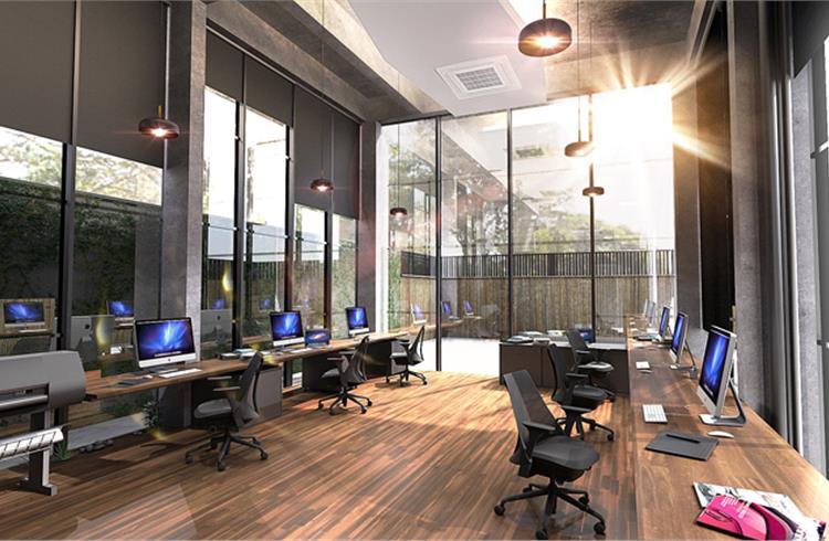 To encourage knowledge sharing at work, the studio uses an open format, including a lounge and a C-Zone (creative zone), where the entire team works collaboratively.