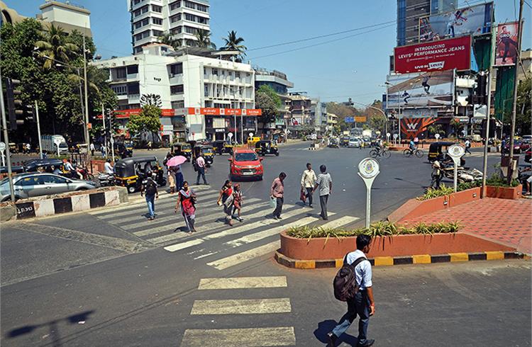 One of the projects undertaken by the Foundation and its partners was upgradation of a pedestrian-friendly junction in Bandra