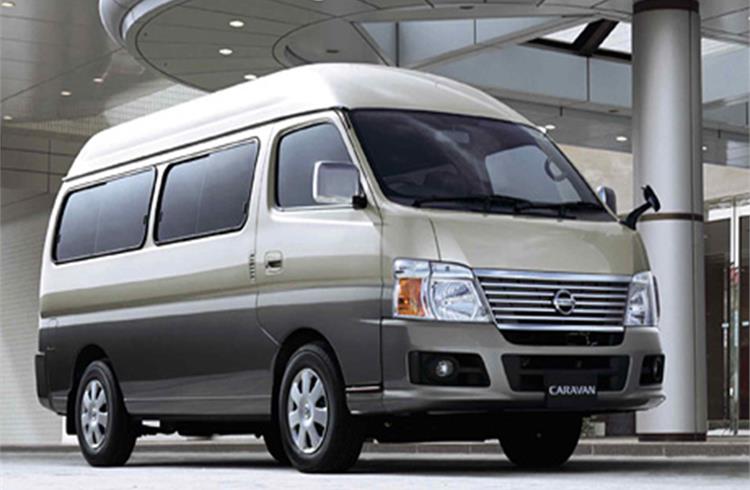 Nissan Caravan that will be sponsored for the AI-powered commercial on-demand-bus service
