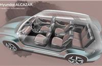 Hyundai teases Alcazar seven-seater SUV ahead of global unveil on April 6