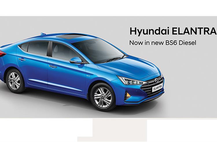 Hyundai launches BS VI diesel Elantra