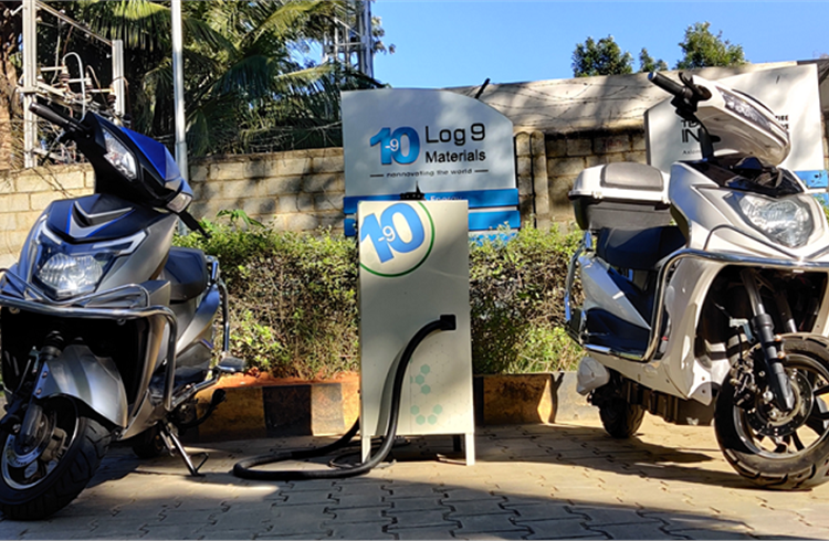 Log 9's battery packs promises a range of more than 70km for electric two-wheelers and 60-80km for electric three-wheelers.