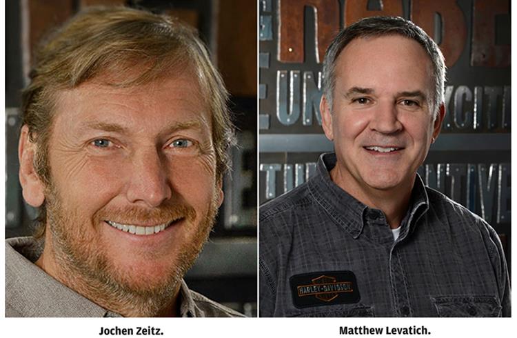 Harley-Davidson board of directors have appoints Jochen Zeitz as acting president and CEO; Matthew Levatich steps down.