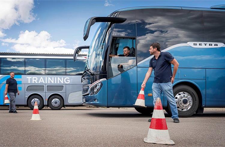 Daimler Buses has trained almost 20,000 drivers since Daimler-Benz held the first Germany-wide safety training course for bus drivers in March 1993.