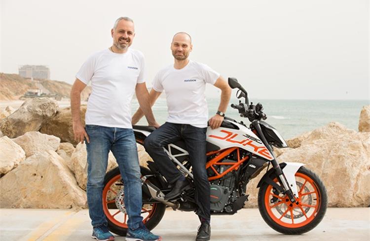 L-R: Lior Cohen, CTO and co-founder with Uri Lavi, CEO and co-founder, Ride Vision.