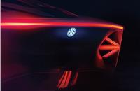 There is generous use of LEDs in the MG Cyberster including in the through-type tail-lamps.