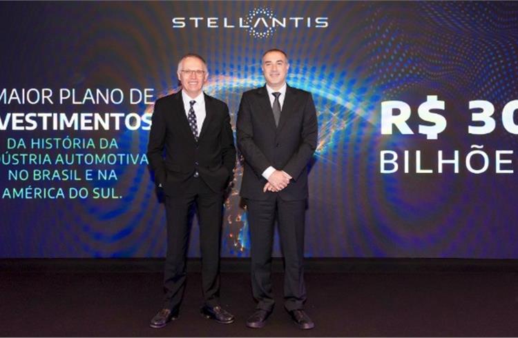 L-R: Stellantis CEO Carlos Tavares and Stellantis South America COO Emanuele Cappellano.