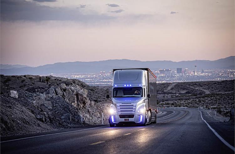 Pictures In 2015, the Freightliner Inspiration Truck got the first road license ever for an automated commercial vehicle.