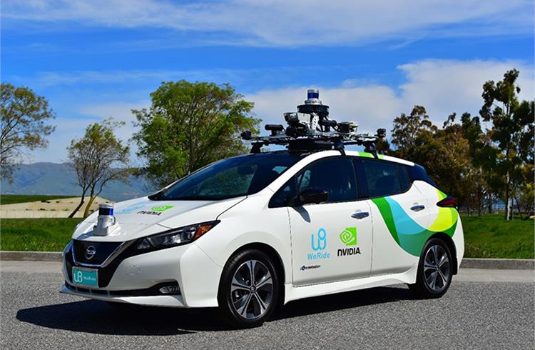 WeRide’s latest L4 autonomous driving vehicle, Nissan LEAF 2