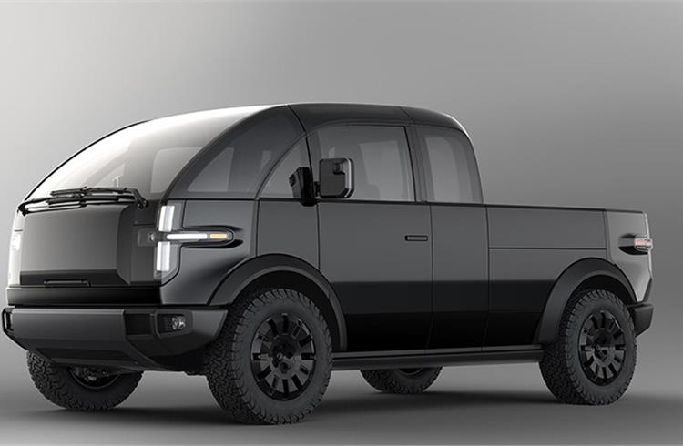 Canoo reveals Tesla Cybertruck rival with 320km range