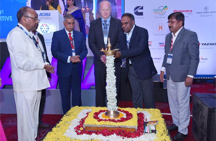 The traditional lamp-lighting ceremony to open the fourth edition of the ACMA Technology Summit, held on January 29-30 in Pune.