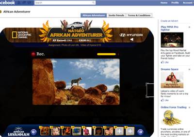Hyundai and National Geographic Channel launch &#8216;African adventurer&#8217; on Facebook