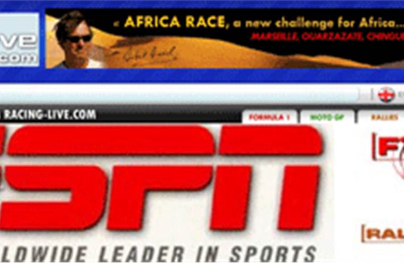 ESPN acquires motor racing portal Racing-Live.com
