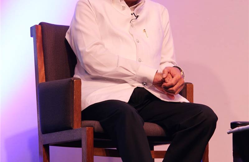 Images from IAA Conversations featuring Dr Subhash Chandra and Shankkar Aiyar