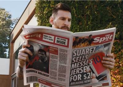 FC Barcelona's Leo Messi and Luis Suarez turn foes in Gatorade global campaign