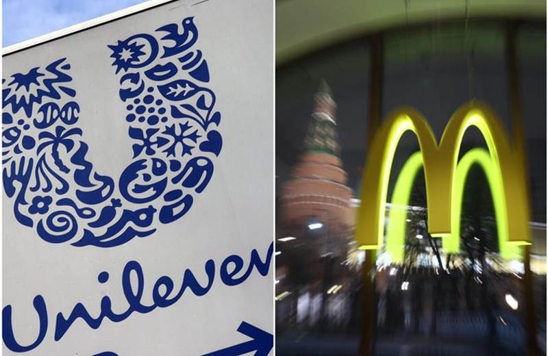 Unilever stops adspend and McDonald's 'pauses all operations' in Russia