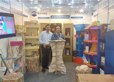 Manali Cartons showcase their products at Compack Expo