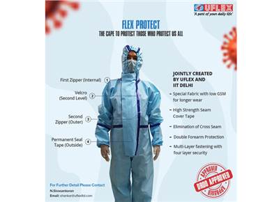 Uflex, IIT-Delhi develops PPE coverall with anti-microbial coating