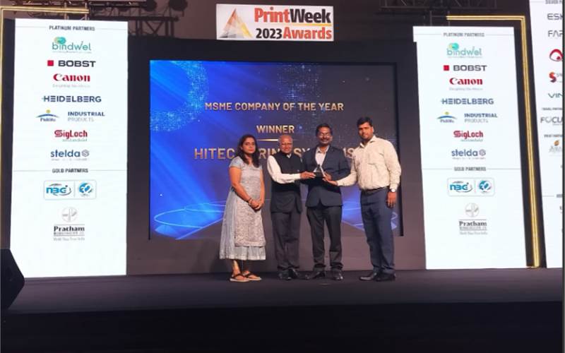  PrintWeek Awards 2023: Hitech Print Systems wins MSME Company of the Year (Joint Winner)