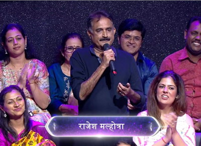 Rajesh Malhotra stars on the KBC show