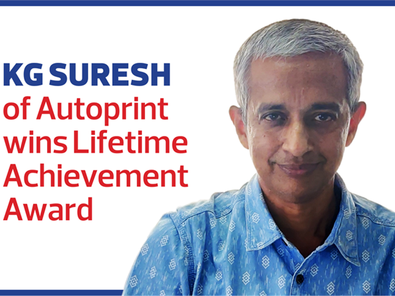 KG Suresh of Autoprint wins Lifetime Achievement Award - The Noel D'Cunha Sunday Column