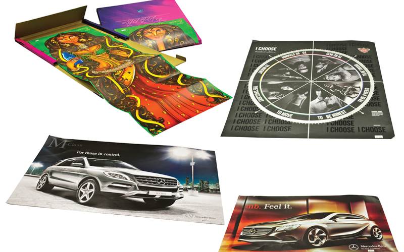 PrintWeek India Poster Printer of the Year 2012 - Silverpoint Press. The Mercedes Benz MB posters were printed on Natural Evolution white 280gsm paper. Heidelberg&#8217;s LX five-colour press with in-line coater was used to print these posters