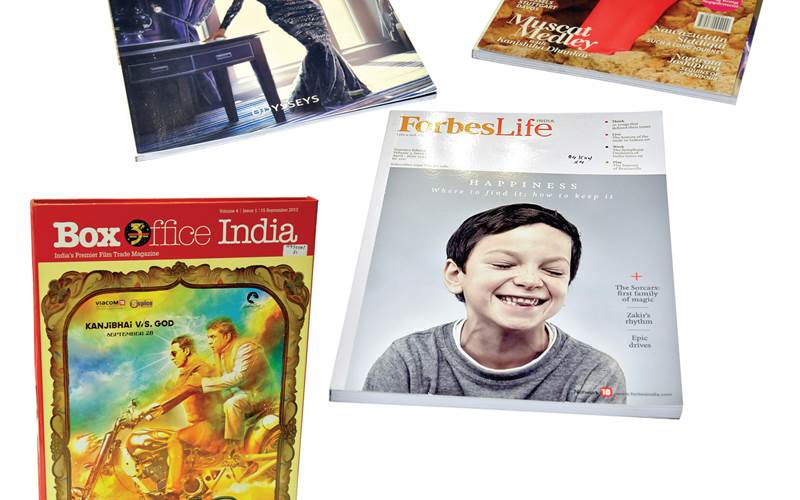 PrintWeek India Business Magazine Printer of the Year 2013 - Parksons Graphics. The samples were printed on a four-colour Heidelberg CD74 or a four-colour Heildelberg CD102 or a combination of both these offset printing presses. A wide range of substrates like 300gsm APP Art card, 130gsm APP Gloss Art paper, 300gsm Sinar art board, 210gsm Sinar art card, 2.5mm Kappa board, 100gsm Sinar art paper and 100gsm Sunshine Super printing paper were used to produce these highly niche magazines