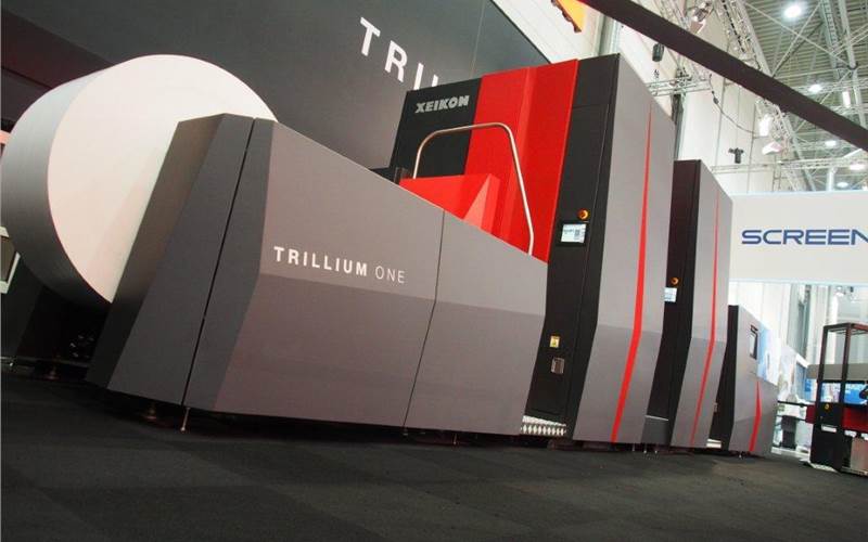 Xeikon’s Trillium One is capable of running at 60 metres per minute at 1,200dpi, with a print width of 500mm. It uses Trillium, Xeikon’s liquid toner printing process, which was first presented at Drupa 2012. Trillium technology resulted in the small toner particle size of less than 2-micron used in the Xeikon-crafted high viscosity liquid toner. Shipping of the Trillium One will start from Q2 2017