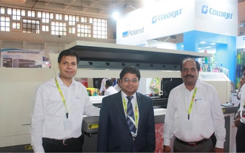 The Colorjet stall hosted more than 500 curious visitors enquiring about digital textile printing machines during the three days at Gartex