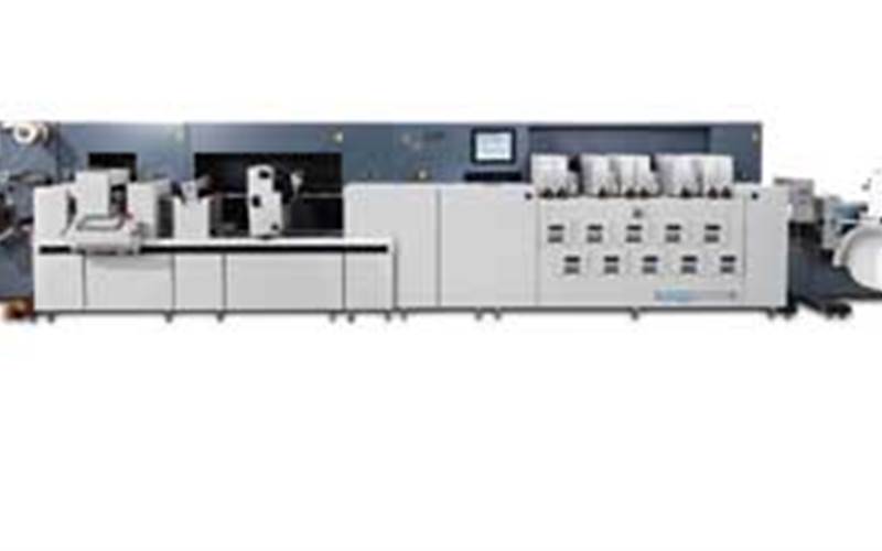 SPGPrints DSI - Stovec Industries: The SPGPrints DSI is a modular UV inkjet digital printing system packed with features like: printing width of up to 530mm, production speed of up to 35 m/min, a unique inline UV inkjet primer to maximise substrate compatibility, remote monitoring, optional orange and violet to make more than 90% of the Pantone colour gamut. The inks are produced in-house, which according the company, raises levels of print reliability and quality.
          Stall No: H51