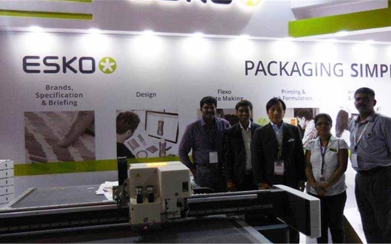 Esko unveiled Kongsberg X24 cutting table at IndiaCorr Expo 2016