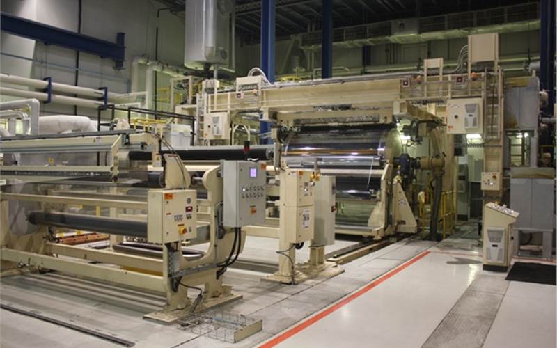 The US plant houses an 8.7 metre BOPET film line that runs at 500 metres per minute