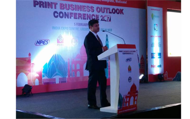 Manish Gupta of Konica Minolta at Print Business Outlook Conference 2017