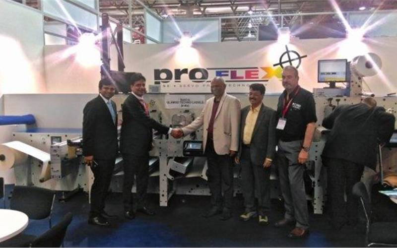 Mumbai-based Glamod Techno Labels has signed a deal for Focus Proflex E narrow web flexo printing press in Drupa, 2016. Monotech Systems represents Focus Machinery in India. Deepak R Bedi of Glamod Techno Labels, said, “Printing today requires the ability and confidence to serve a wide range of markets. The ability to produce small volumes balanced with high productivity, cost-efficient operation and versatility while maintaining key elements of quality are essential"