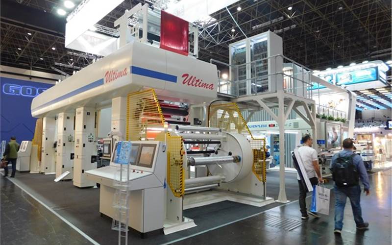 The Electronic Line Shaft (ELS)-based rotogravure printing machine Ultima on display at Drupa 2016