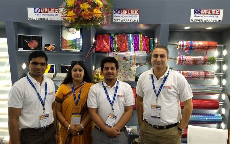 The Uflex Team from its Film Division during the exhibition