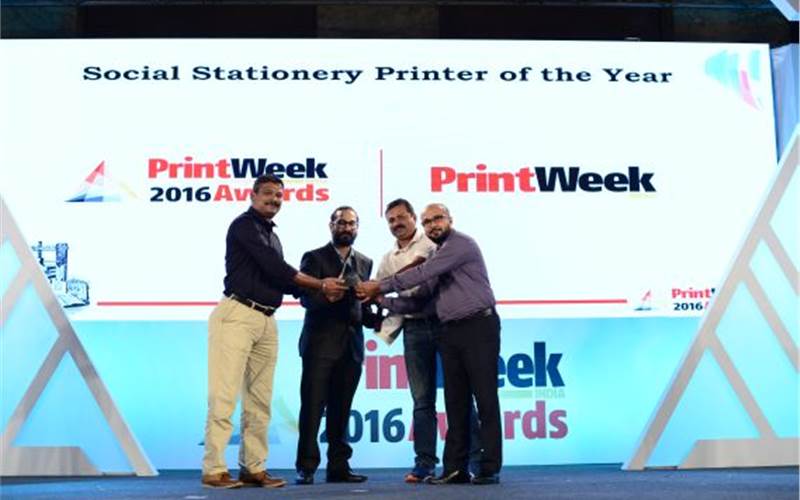 Mumbai’s Almats Branding Solutions is the joint winner in the Social Stationery Printer of the Year category