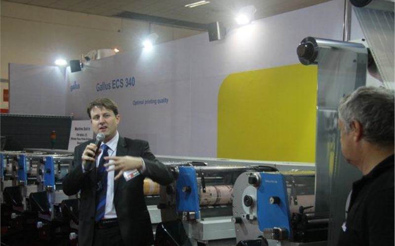Stevel Multer shares the printing process of the Gallus ECS 340