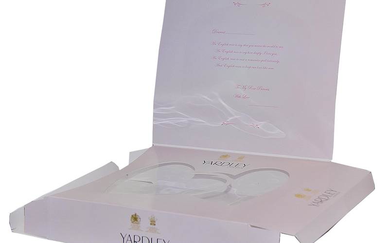 The sharp window patching of a heart shape seen on the Yardley Valentine gift set had the judges title Utility as &#8220;master of precision&#8221; in 2011