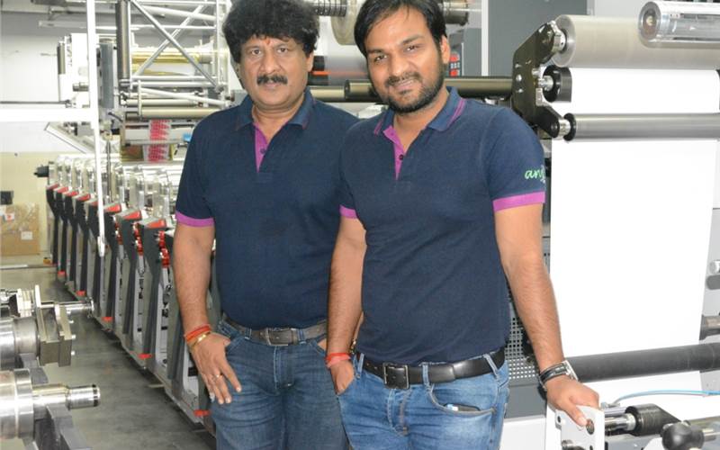 Kuldeep and Naveen Goel of Any Graphics with the new Omet X6