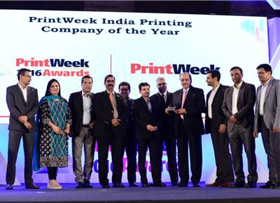 Parksons is the PrintWeek India Printing Company of the Year 2016