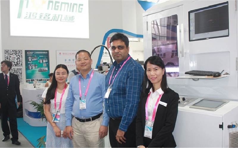 Hongming has an installation base of seven automatic rigid box making machines in India. Established in 1999, the Chinese manufacturer of rigid box machines is represented by NBG Printographic Machinery in India. Nitin Garg said innovation and reliability are strengths of Hongming. “At China Print, we displayed camera and robot control for precision,” he said. Hongming has more than 3,000 installations globally