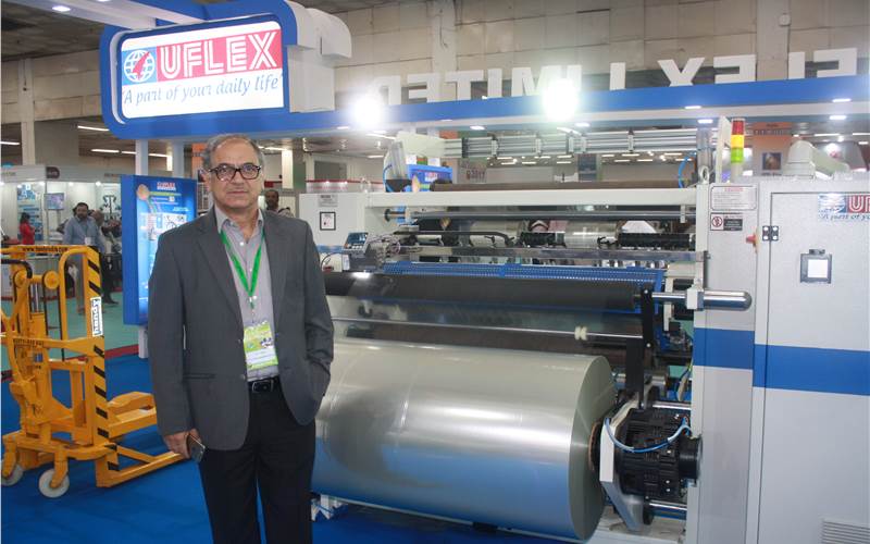 Ajay Tandon, president & CEO, engineering business, Uflex during the show