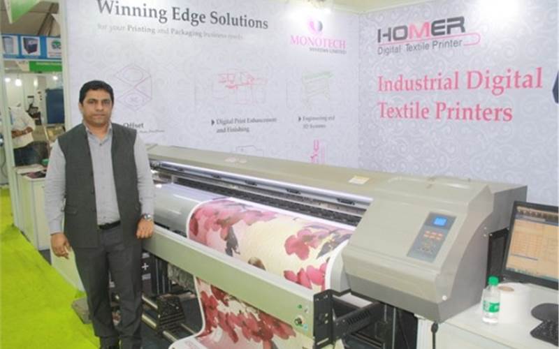 Monotech Systems has installed four Homer digital textile printers in India - three in Faridabad and one in Gurgaon. “Our total installation is around 20 printers, including four installations in the industrial segment and 15 in dye sublimation,” Manoj Kumar Garg of Monotech Systems said. All the 20 printers were installed in the last few months