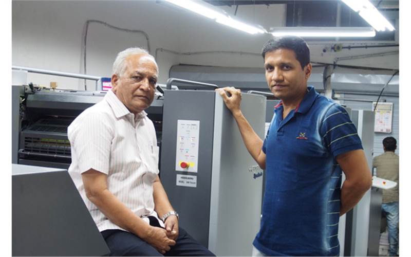 (r) Sudarshan Bhutada, director at Sudarshan said, “What kind of world are we going to leave behind for our children,” he said. He does his bit like cycling to the office, using LED lightings, and minimum use of ACs in his office and home, among other green initiatives. His new investment in a Heidelberg SM 74 too is a bid to up efficiency and productivity, and put less pressure on the environment