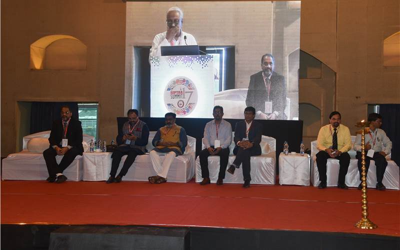 Dignitaries at the dais during the event