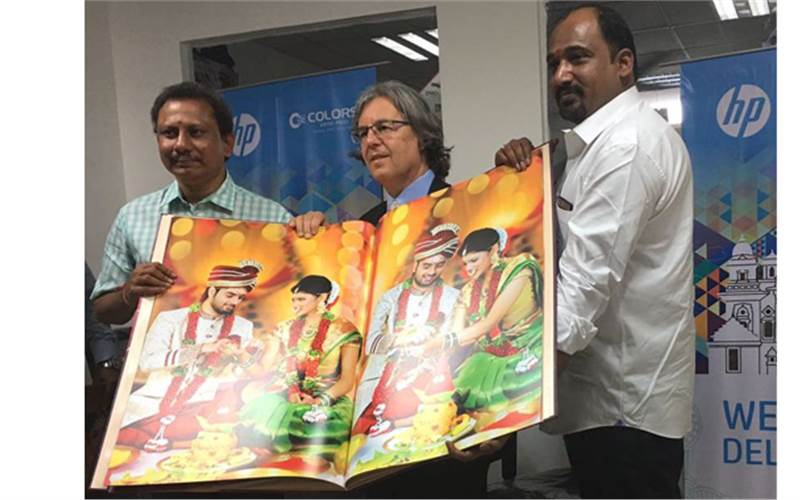 Hyderabad-based Colors Digital installed the first HP Indigo 12000 digital press in India for the photo market segment. The installation was formally opened by Alon Bar-Shany, vice president and general manager of Indigo division, HP who has been criss-crossing the country for several inaugurations including the state-of-the-art Centre of Excellence in Chennai