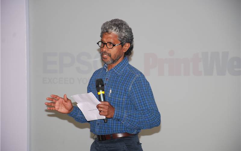 Noel D'cunha, deputy editor, PrintWeek India, questions Epson's SM Ramprasad about Epson's technologies and nitty-gritty of Surepress label printing press