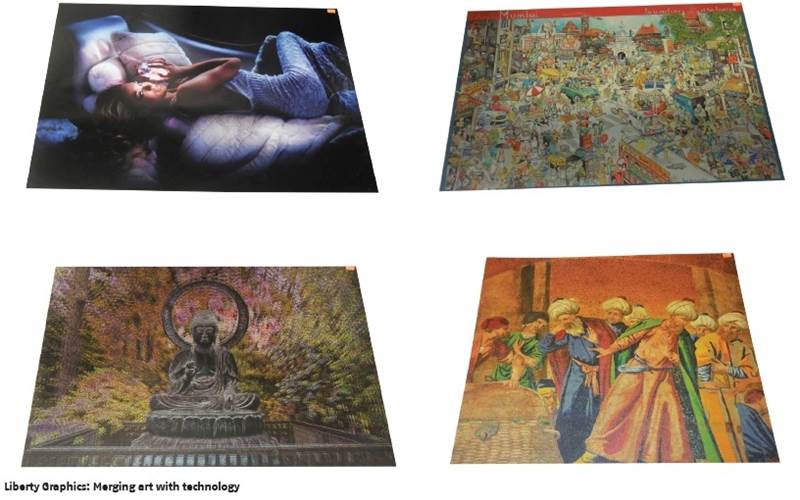 PrintWeek India Wide-Format Printer of the Year 2015 - Liberty Graphics. The company submitted four samples, Abstract Buddha with 3D effect, Mumbai through an artist’s eyes, Translite and the painting St Mark’s Basilica